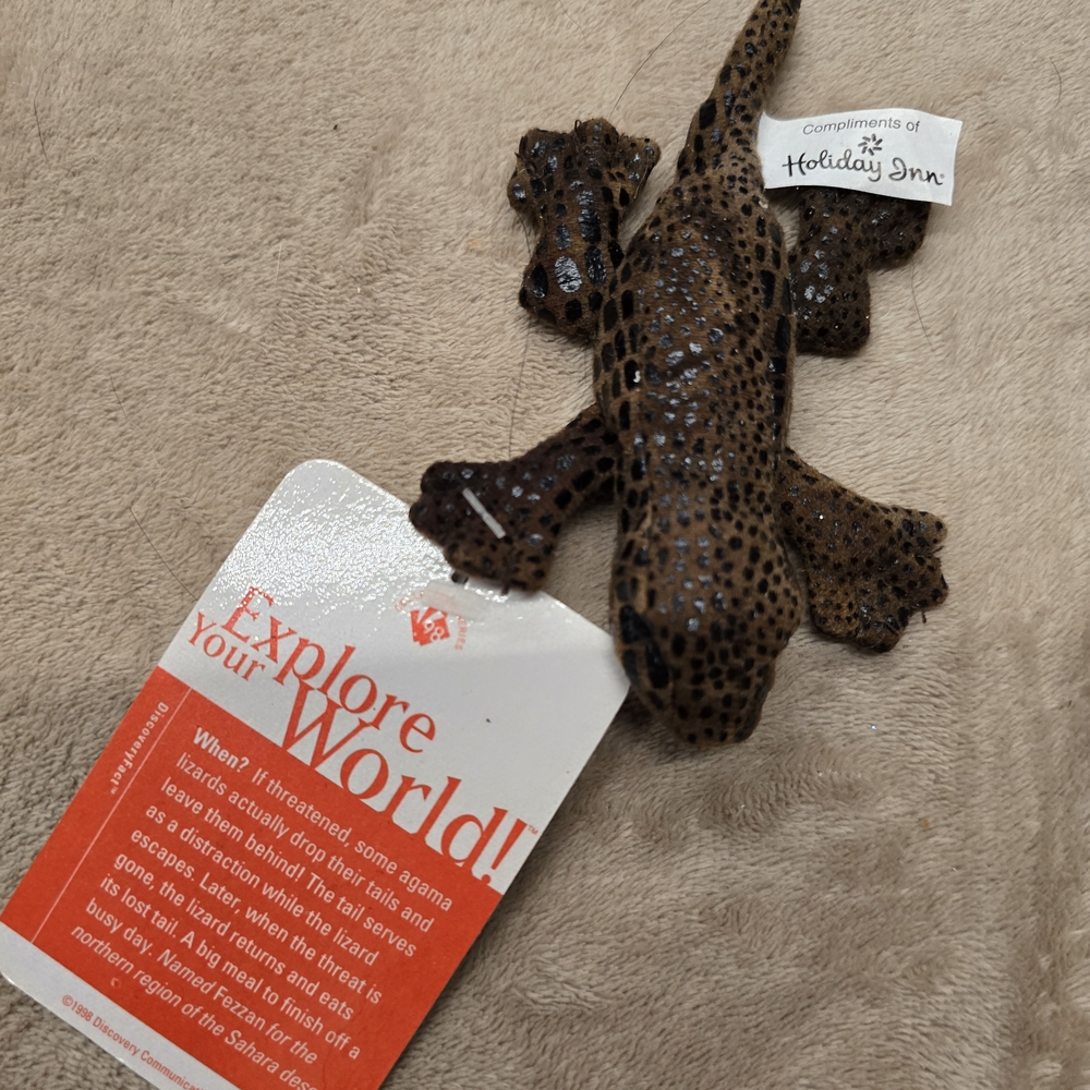 Holiday Inn Plush Lizard Toy Promotion - Brown Speckled